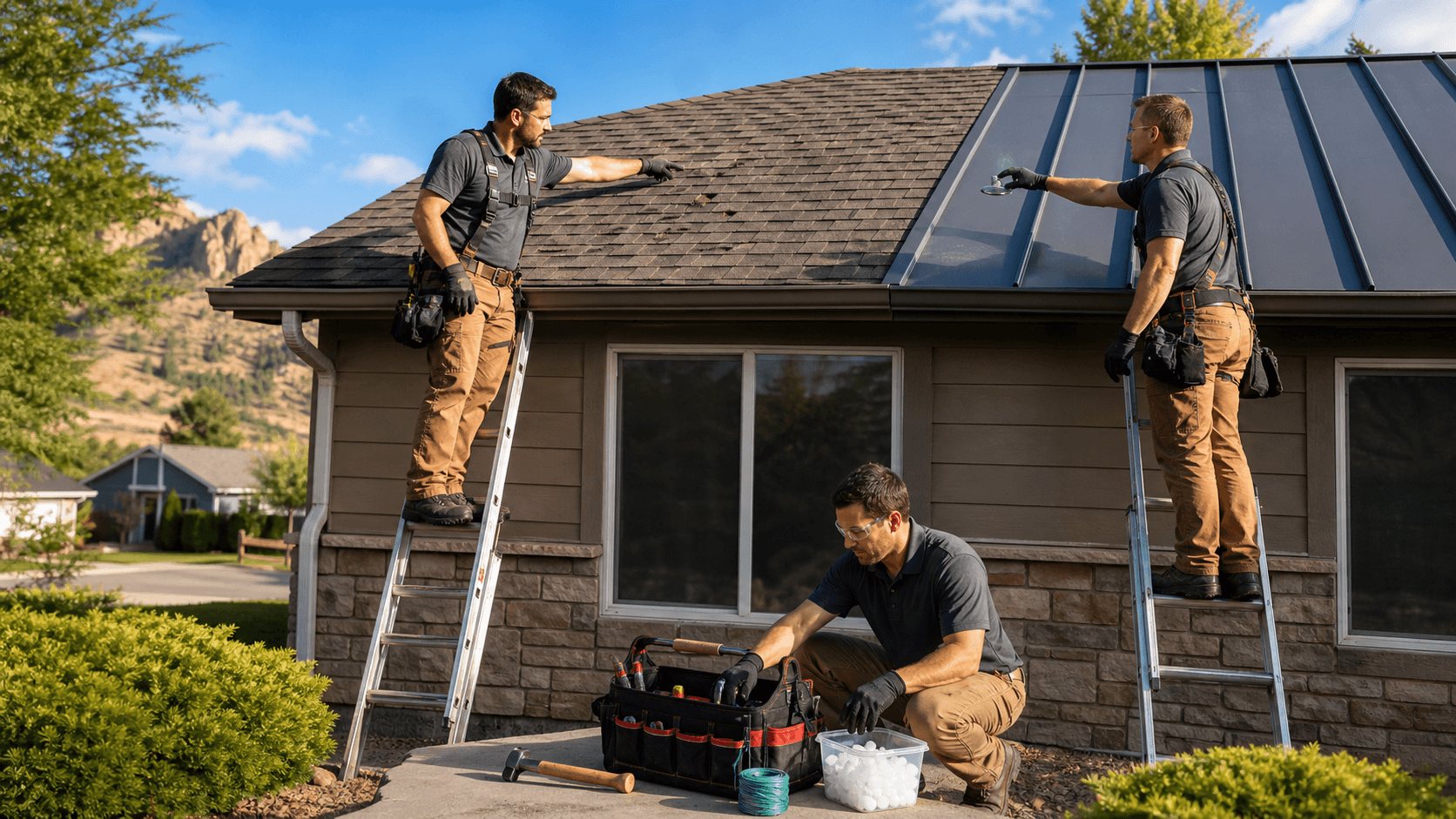 Comparing Asphalt Shingle and Metal Roofs for Hail Damage